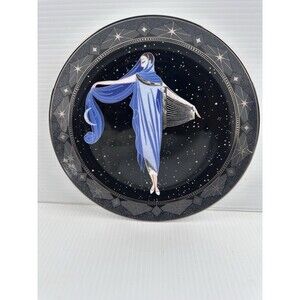 Royal Doulton House of Erte “MOONLIGHT” Franklin Mint Collector's Plate Art Deco